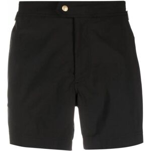 TOM FORD Compact Poplin Swimshorts Black - Men - Black