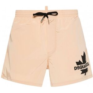 DSQUARED2 Maple Leaf Swimshorts Beige - Men - Tan > Cream