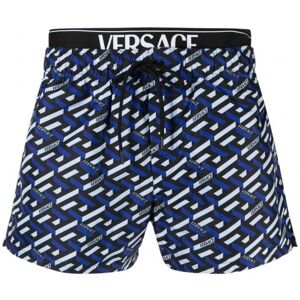 Versace Monogram Swimshorts - Men - Blue > Navy