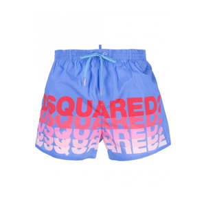 DSQUARED2 Repeat Logo Swim shorts - Men - Blue