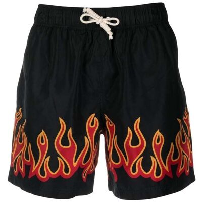 Palm ANGELS BURNINGFLAMES SWIMSHORTS Size: XL, colour: BLACK Palm ANGELS BURNINGFLAMES SWIMSHORTS Size: XL, colour: BLACK