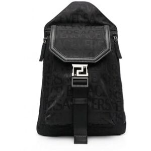 Versace One Shoulder Nylon Bag Black - Men - Black