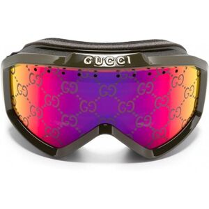 GUCCI EYEWEAR Webbing Ski Glasses Multicoloured - Unisex - Khaki