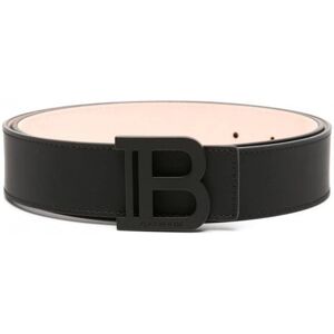 BALMAIN B Belt 3.5cm Leather Belt Black - Men - Black