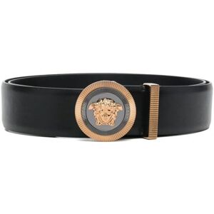 Versace Bi-Colour Medusa Belt Black - Men - Black > Gold