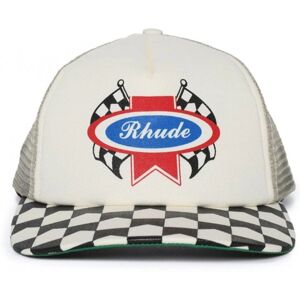 RHUDE Chevron Rally Trucker Hat White - Unisex - White