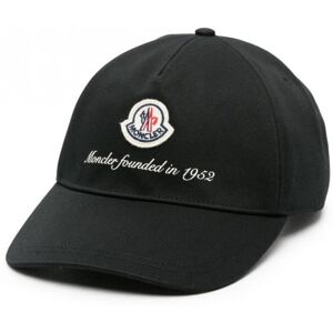 MONCLER Cotton Logo Baseball Cap Black - Men - Black