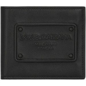 Dolce & Gabbana Embossed Plaque Wallet - Men - Black