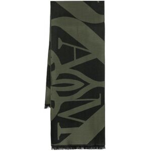 ALEXANDER MCQUEEN Exploaded Seal Scarf Khaki - Men - Khaki