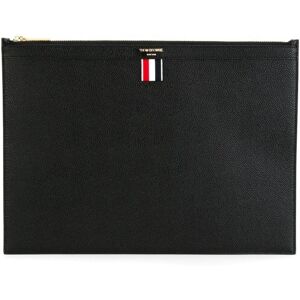 Thom Browne Grain Leather Document Holder Black - Men - Black