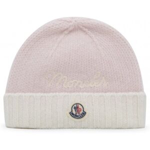 MONCLER ENFANT Kids Wool Fold Beanie Pink - KIDS - Pink