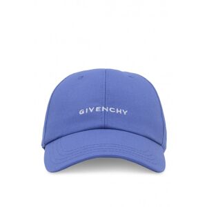 GIVENCHY Logo Curved Cap Blue - Men - Blue