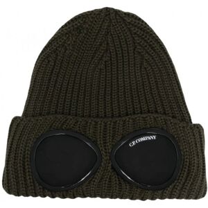 CP COMPANY Merino Wool Goggle Beanie Khaki - Men - Khaki