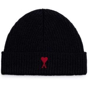 AMI PARIS Red ADC Beanie Back - Unisex - Black