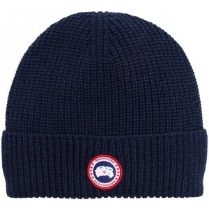 CANADA GOOSE Rib Toque Disc Hat Navy - Men - Navy