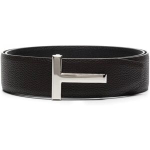 TOM FORD Soft Grain Reversible T Belt - Men - Black