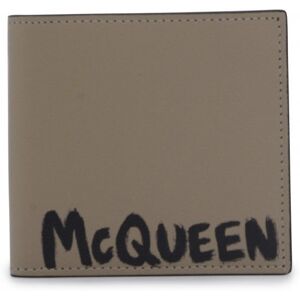 ALEXANDER MCQUEEN SOFT LEATHER 8CC BILLFOLD - Men - Stone > Cream