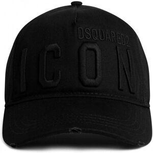 DSQUARED2 Tonal Be Icon Baseball Cap Black - Men - Black