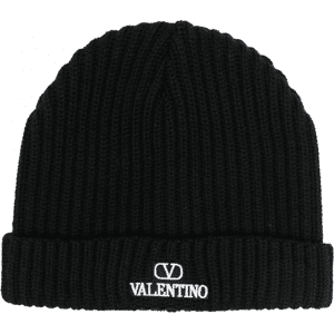 VALENTINO V Logo Wool Beanie - Men