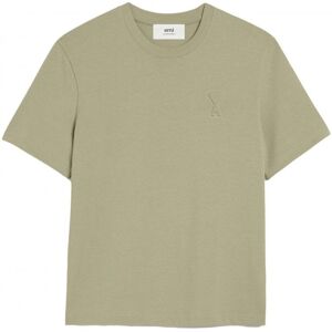 AMI PARIS ADC Cotton T-shirt Beige - Men - Green