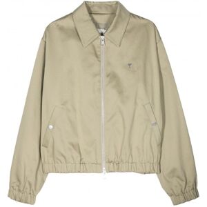 AMI PARIS ADC Cotton Zipped Jacket Green - Men