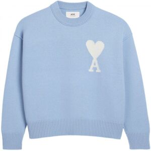 AMI PARIS ADC Sweater Sky Blue - Men - Blue