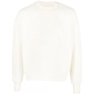 AMI PARIS AMI Patch Logo Sweatshirt Beige - Men - White > Stone