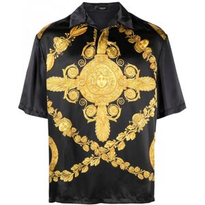 Versace Heritage Print Shirt Black/White/Gold - Men - Black > Gold