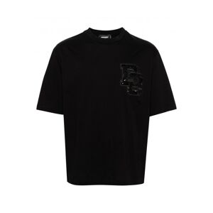 DSQUARED2 Loose Fit Cotton T-shirt Black - Men - Black