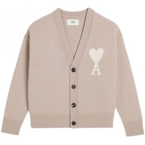 AMI PARIS Off White ADC Cardigan Beige - Men - Stone