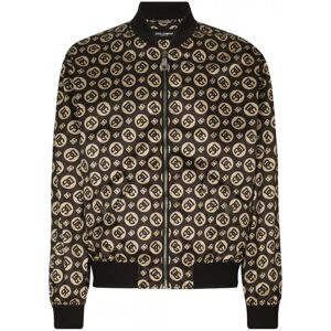 Dolce & Gabbana RE Edition Logomania Jacket Brown - Men - Black > Brown > Various Colours > Gold