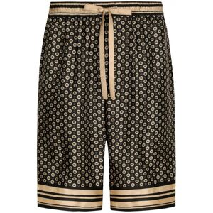 Dolce & Gabbana RE Edition Printed Shorts Brown - Men - Brown > Gold