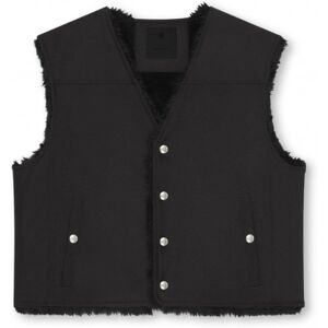 GIVENCHY Snap Button Down Gilet Black - Men - Black