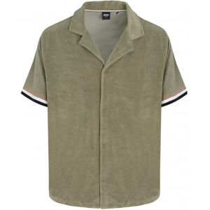 Boss Terry Beach Shirt Khaki - Men - Green > Khaki