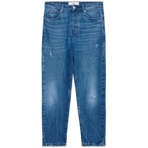 AMI PARIS Used Indigo Denim Jeans Blue - Men - Blue > Denim