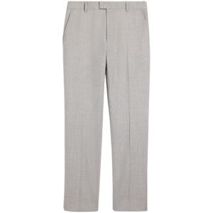 AMI PARIS Virgin Wool Cigarette Trousers Grey - Men - Grey