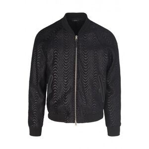 TOM FORD WAVE JACQUARD BOMBER - Men - Black