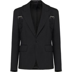 ALEXANDER MCQUEEN WOOL GABARDINE HARNESS JACKET - Men - Black