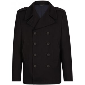 Dolce & Gabbana Wool Peacoat Black - Men