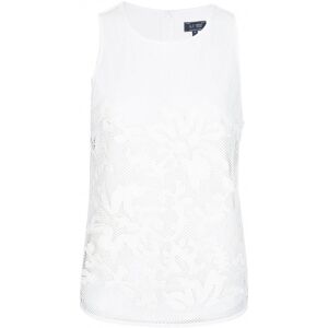 Armani Jeans Womens Mesh Top White - Women - White - Size: 44 (uk12)