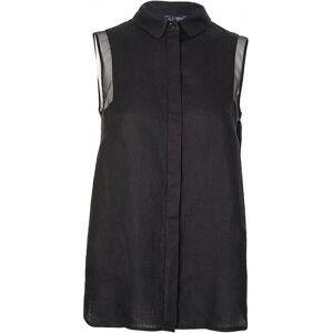 Armani Jeans Womens Sleeveless Blouse - Women - Black - Size: 44 (uk12)