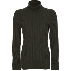 Maison Margiela Ribbed Polo Neck Jumper Green - Women - Green