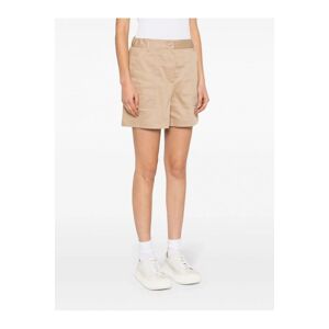 MONCLER Womens Cotton Shorts Beige - Women - Tan > Cream