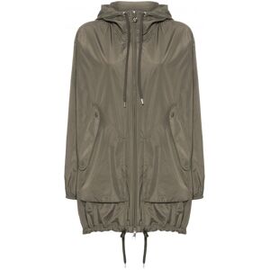 MONCLER Womens Melia Short Parka Khaki - Women - Green