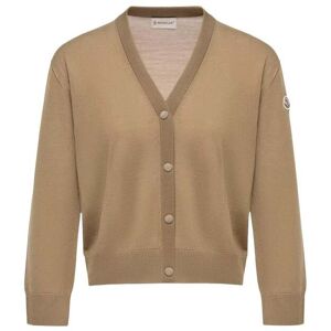 MONCLER WOMENS HYBRID CARDIGAN Size: S, colour: BEIGE MONCLER WOMENS HYBRID CARDIGAN Size: S, colour: BEIGE