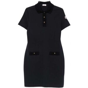 MONCLER WOMENS JERSEY DRESS Size: S, colour: NAVY MONCLER WOMENS JERSEY DRESS Size: S, colour: NAVY