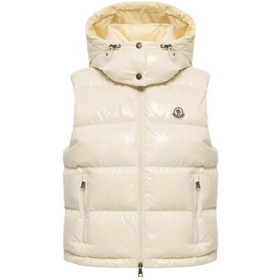 MONCLER WOMENS NIVEROLLE GILET Size: 2, colour: WHITE MONCLER WOMENS NIVEROLLE GILET Size: 2, colour: WHITE
