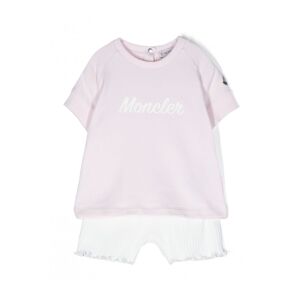 MONCLER ENFANT Baby Branded Set Pink - KIDS - White > Pink