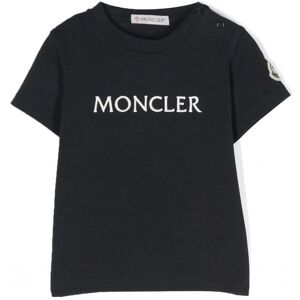 MONCLER ENFANT Baby Cotton Logo T-shirt Navy - KIDS - Blue > Navy