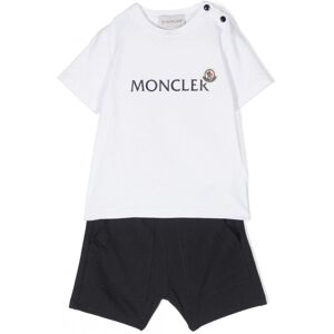 MONCLER ENFANT Baby Shorts & T-shirt Set White - KIDS - White > Navy